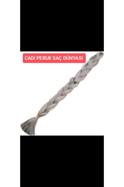 Cadı Peruk Gri renk Afrika örgüsü saç 120 Gr