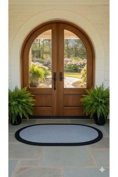 ARSLANER HOME Jüt Doğal Dört Mevsim Kapı Önü Paspası İç Ve Dış Mekan Uyumlu D...