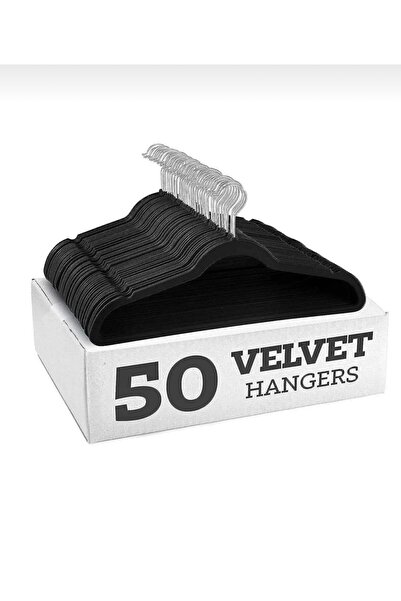 Alwan antiques and frames Velvet hanger set, 50 pieces