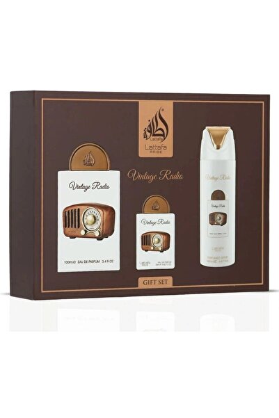 Lattafa perfumes Vintage Radio - Set (Eau de Parfum 100 ml + Eau de Parfum 20...
