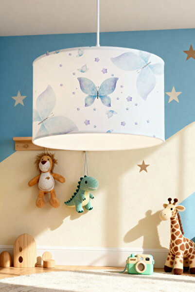 EVPANYA Soft Kelebek Desenli Çocuk Odası Avize