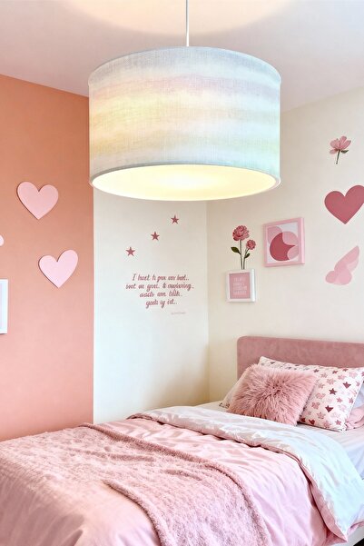 EVPANYA Gökkuşağı Desenli Çocuk Odası Avize