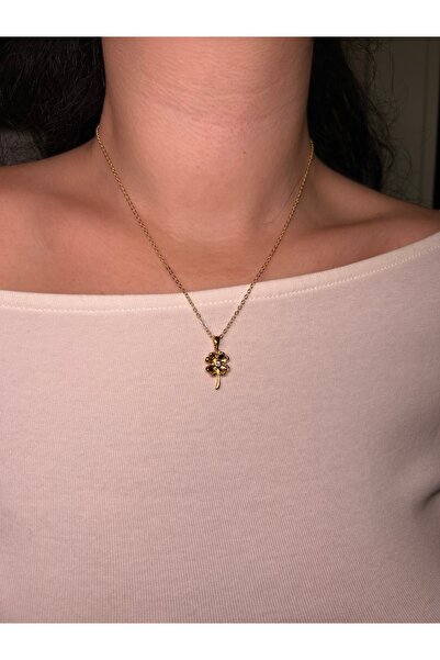 Fiamoss Mini Yonca Kolye - Şans Kolyesi