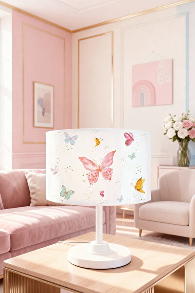 EVPANYA Butterfly Valley Patterned Children's Room Lampshade