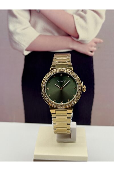 Ferrucci Green Women's Watch Waterproof with 2 Years Warranty