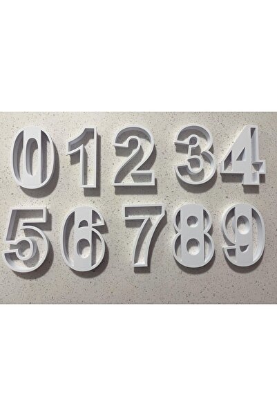 Printech3d Number Cookie Mold Set – 10 Pieces (0–9) |   Large Size |   3D Pri...