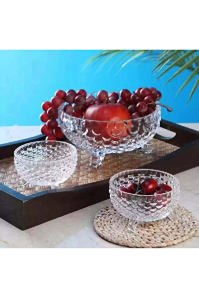 dealshopromania Комплект от 7 прозрачни стъклени купи Arizona - Елегантност и...