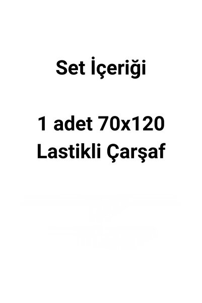 pistore %100 Pamuk Ranforce Lastikli Çarşaf Seti - Ayı Tedy Desenli Park Yatak 70x120 35x45