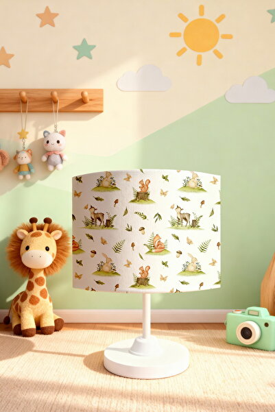 EVPANYA Safari in the Jungle Patterned Children's Room Lampshade