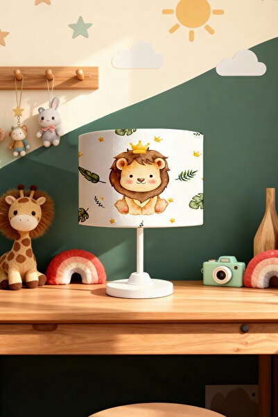 EVPANYA King Lions Patterned Children's Room Lampshade