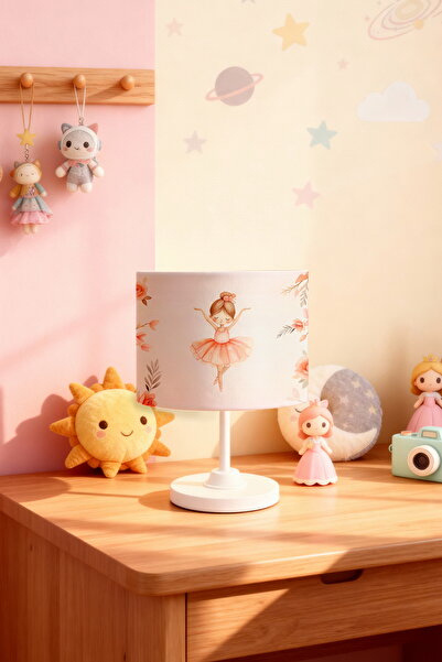 EVPANYA عاكس الضوء لغرفة الأطفال بنمط الأميرة الباليرينا الصغيرة