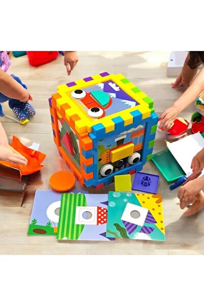 OEM Interactive and creative cube puzzle, multiple geometric shapes, child creativity development