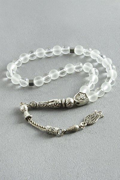 Marsilyan Quartz Natural Stone Prayer Beads 8 mm