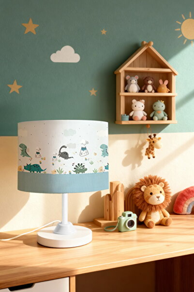 EVPANYA عاكس الضوء لغرفة الأطفال بنمط عصر الديناصورات