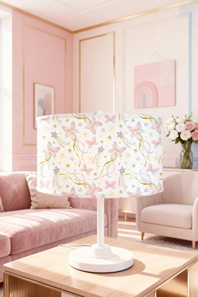 EVPANYA Pastel Butterflies Patterned Children's Room Lampshade