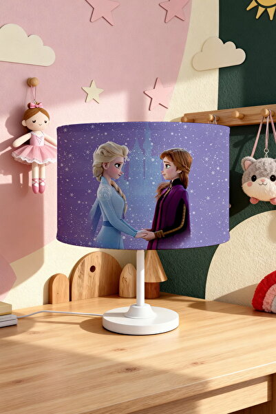 EVPANYA Snowy Elsa Anna Patterned Children's Room Lampshade