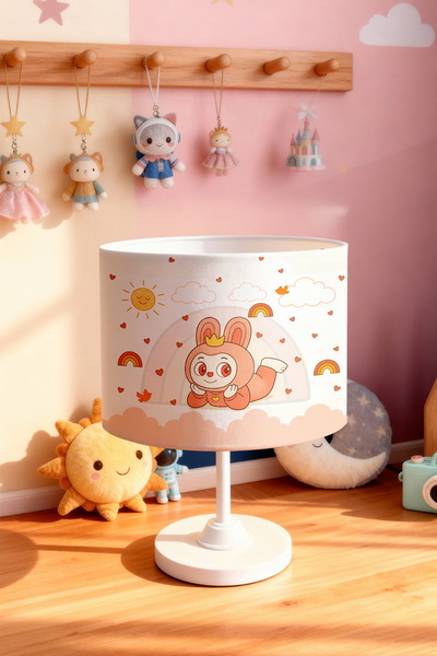 EVPANYA عاكس الضوء لغرفة الأطفال بنمط بوفي الوردي