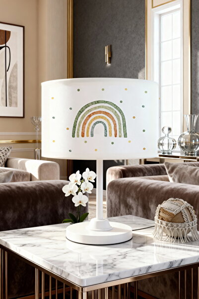 EVPANYA Green Rainbow Patterned Children's Room Lampshade