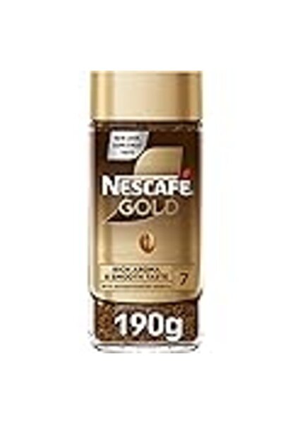 Nescafe Nescafé Gold Instant Coffee Granules Jar - Dark Golden Roast, 190 g