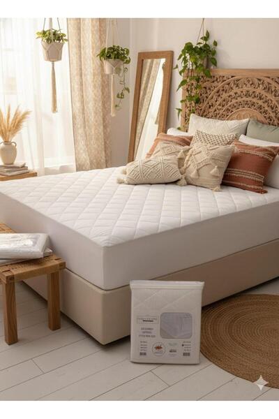 Cullinan Home غطاء سرير مبطن مقاوم للسوائل - ارتفاع جانبي للسرير 30 سم