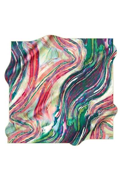 Aker Nostalji̇ Ti̇vi̇l Silk Scarf 8549-951