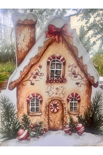 Nice events Yeni yıl temalı ayaklı pano ev 180x150