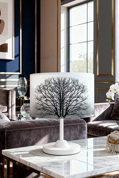 EVPANYA Black Tree Patterned Children's Room Lampshade