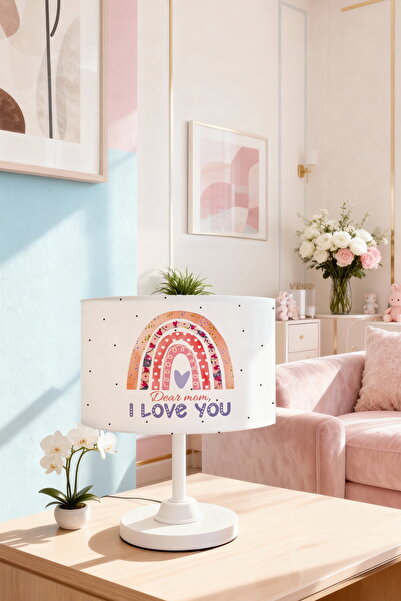 EVPANYA عاكس الضوء لغرفة الأطفال بنمط قوس قزح من دير موم