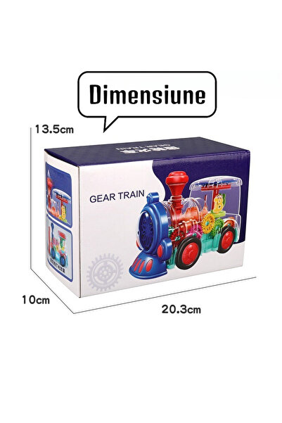 OEM Locomotiva electrica, colorata si transparenta, cu muzica pentru copii,universala, material plastic