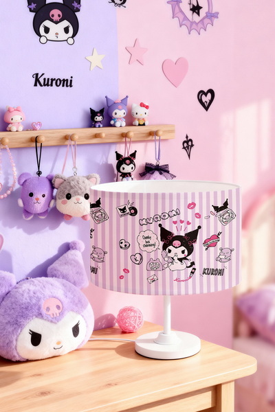 EVPANYA عاكس الضوء لغرفة الأطفال بنمط كورومي مخطط باللون الأرجواني