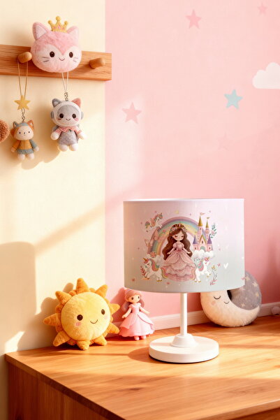 EVPANYA عاكس الضوء لغرفة الأطفال بنمط الأميرة يونيكورن