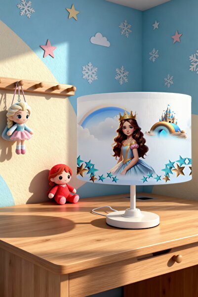 EVPANYA عاكس الضوء لغرفة الأطفال بنمط الأميرة ذات التاج الذهبي