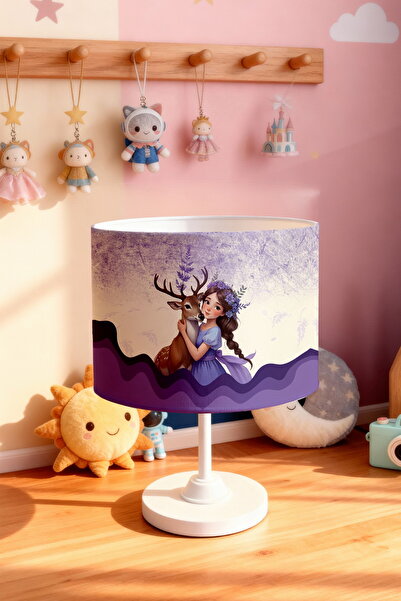 EVPANYA عاكس الضوء لغرفة الأطفال بنمط الأميرة الغزال