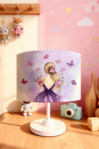 EVPANYA عاكس الضوء لغرفة الأطفال بنمط الفراشة والوردة