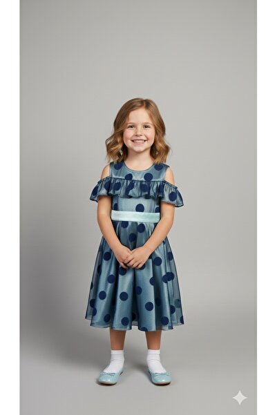 BabyDia Rochie din satin cu buline