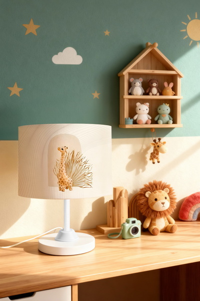 EVPANYA Cute Giraffe Patterned Children's Room Lampshade