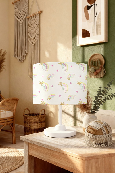 EVPANYA Shooting Stars Patterned Children's Room Lampshade