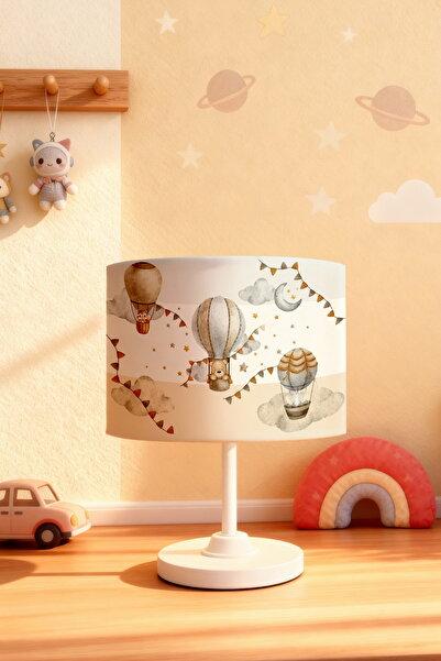 EVPANYA Flying Balloon Teddy Bear Patterned Children's Room Lampshade