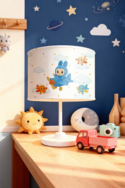 EVPANYA Cute Airplanes Pofi Patterned Children's Room Lampshade