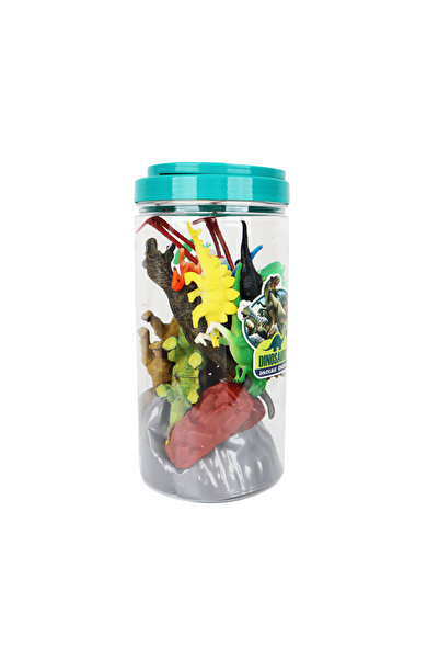 MEGA Tüpte Aksesuarlı Dinozor Figürleri Seti 10 lu