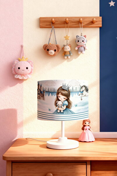 EVPANYA Princess Patterned Children's Room Lampshade with Bangs