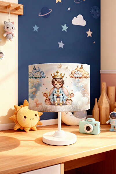 EVPANYA عاكس الضوء لغرفة الأطفال بنمط الأمير ذو التاج فوق السحاب