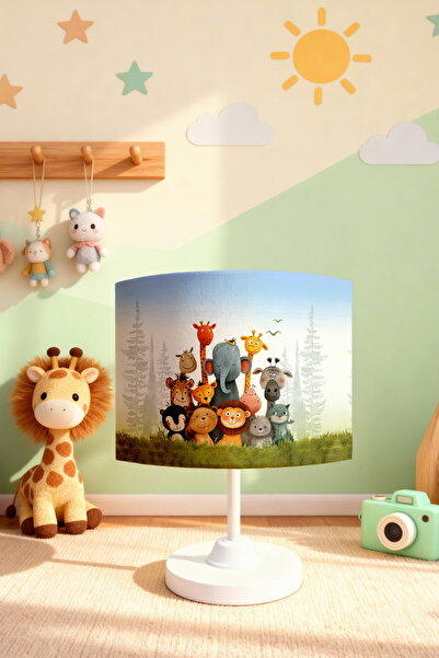 EVPANYA Happy Cute Friends Patterned Children's Room Lampshade
