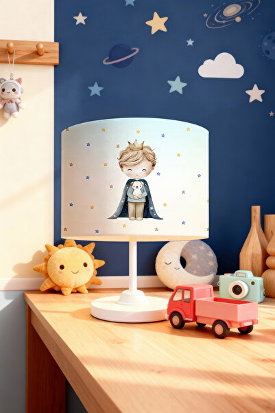 EVPANYA عاكس الضوء لغرفة الأطفال بنمط الأمير النجمي مع الكلب