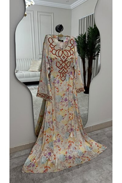 BYNAN مخور نسائي راقي بتطريز فاخر وتصميم ناعم (القماش حرير اندنوسي)