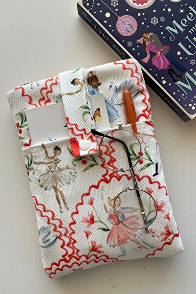 Outlet Çarşım غلاف كتاب مع جيب، هدية لمحبي الكتب، مع راقصة الباليه