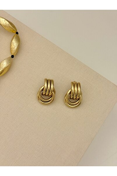 YOUES JEWELRY ÇELİK GOLD KADIN KÜPE