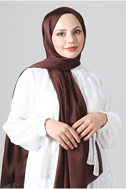 HAREM SCARF Como Saten Şal V-61