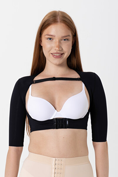 H&A Korse Underbust Half Sleeve Corset Medical Arm Liposuction Arm Lift Surge...