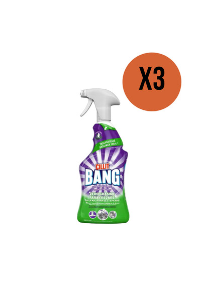 Cillit Bang PACHET 3X - Degresant Zero Grăsime, 750 ml – Curățare Puternică Suprafețe